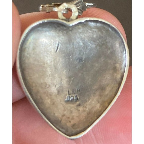 L&H Lewis & Heubner Sterling Silver 925 Cupid Shooting Arrow Heart Earrings - Picture 3 of 7